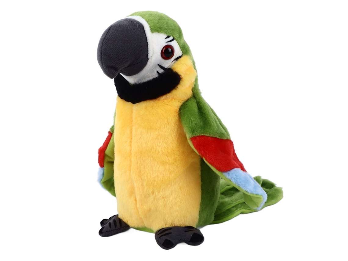 2026-muñeco De Peluche Loro Parlante Eléctrico Interactivo Con Grabación De Voz Verde