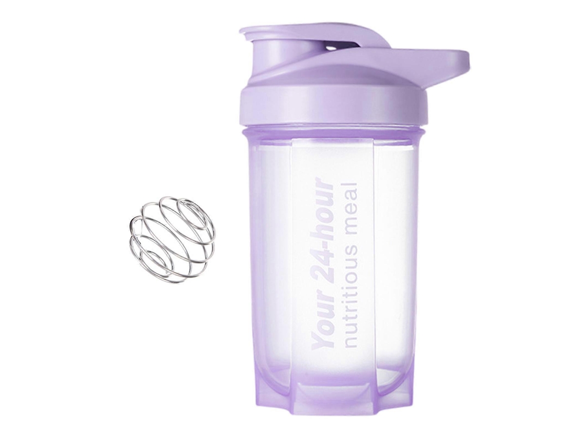 Botellas De Agua Deportivas De Plástico A Prueba De Fugas, Ideales Para Mezclar Suplementos Con Eficiencia Rosewell (morado)