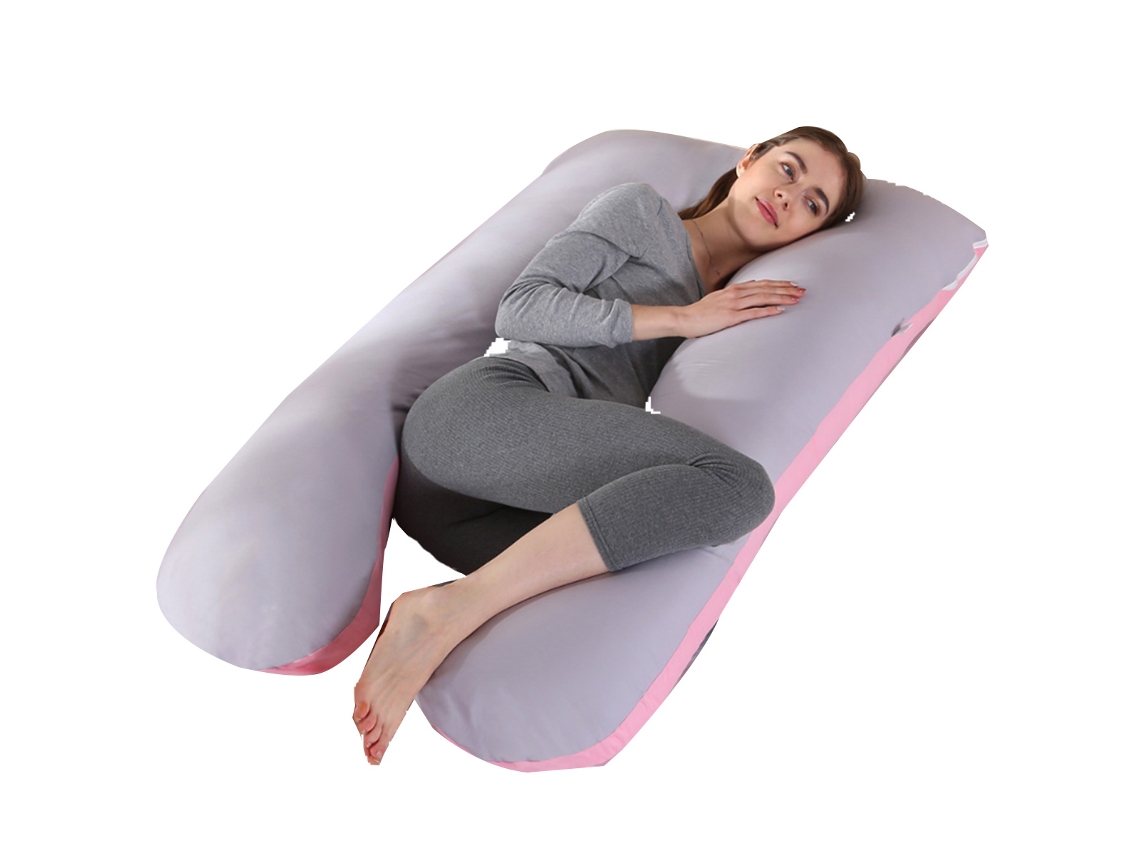 Almohada Para Embarazadas, Almohada En U Desmontable Y Lavable, Gran Cojín De Espalda