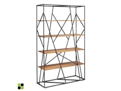 Estantería Mdf Eye MOMMA HOME (Nogal - Aglomerado - 110x40x180 cm)