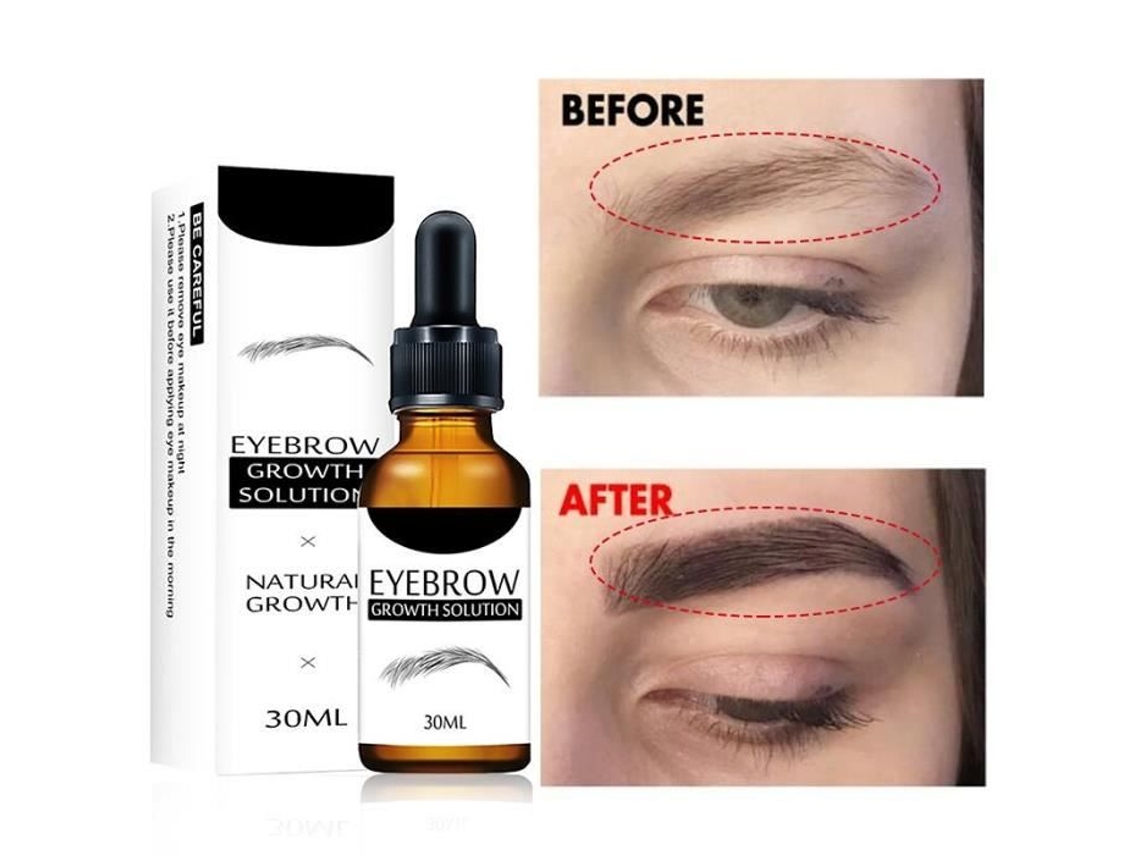 Suero para el crecimiento rápido de cejas, 5 ml, aceite esencial, anticaída, cuidado capilar