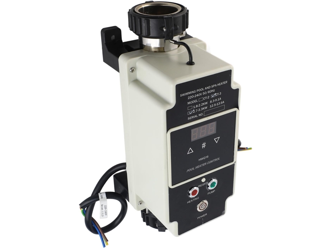 Calentador De Piscina, Calentador De Agua Eléctrico De Acero Inoxidable Con Control Inteligente Para Spas Y Jacuzzis, 2.7