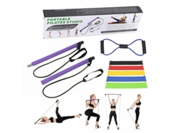 Juego De 7 Piezas De Barra De Pilates Para Fitness (Morado)  DIGITALLAB