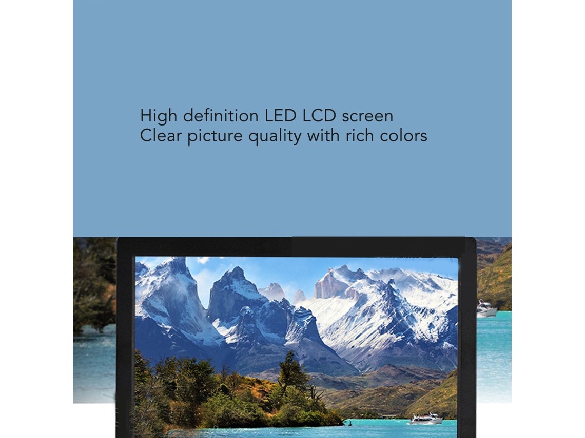 Quadro Digital De Fotos 8 Polegadas Com Tela Ips Hd 1280x800 Suporta Cartão Usb E Controle Remoto Preto Plugue Eu