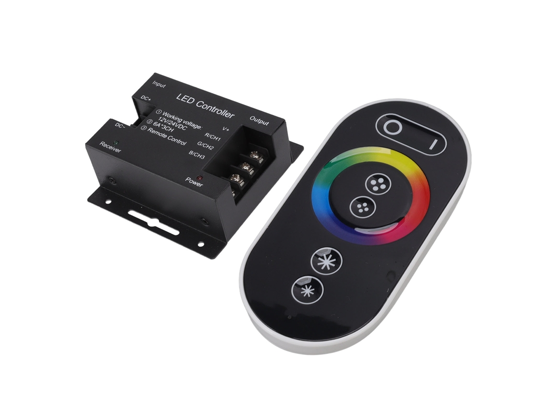 2026-interruptor Dimmer De 3 Vías Con Control Remoto Controlador De Luz Led Rgb Pwm De Voltaje Constante Dc12v 24v