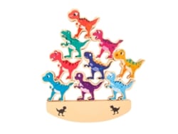 Ats-juguetes De Apilar Dinosaurios Para Niños Bloques De Madera Educatsivos Mejoran Habilidades Motoras Regalos De Navidad Y Cumpleaños