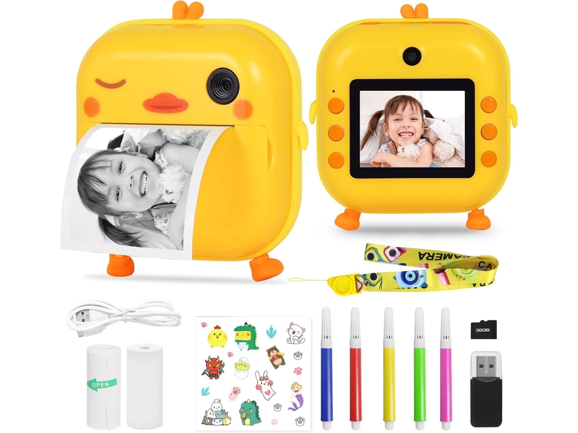 Cámara Digital De Impresión Instantánea M2 Con 480.000 Píxeles, Tela De 2,4 Pulgadas, Grabación De Vídeo Hd E Impresión Térmica Instantánea