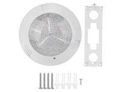 Lámpara submarina 2026, 160 LED, IP68, resistente al agua, 18 W, AC12V, luz blanca para piscinas y jardines.