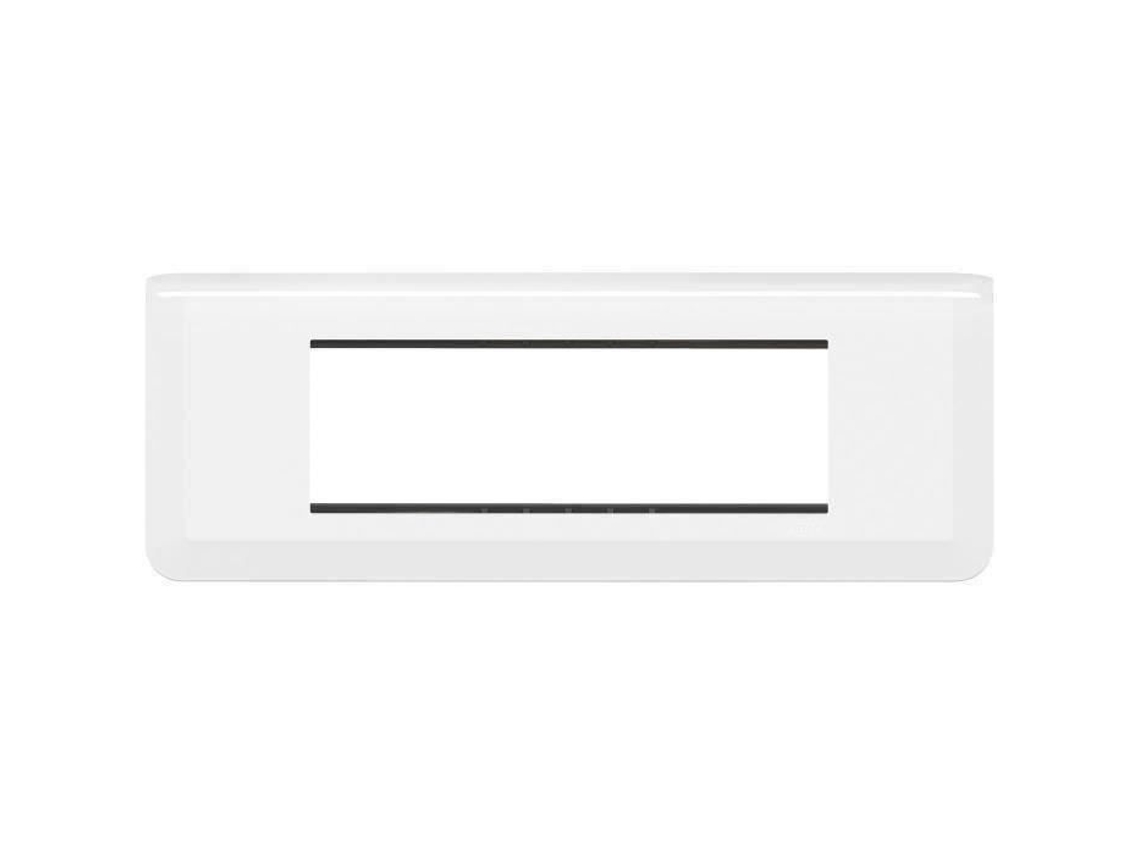 Soporte Placa Mosaico 6 Módulos Blanco Horizontal Legrand
