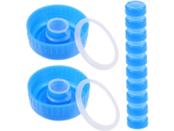Conjunto De 12 Tampas De Rosca Para Garrafa De Água Pura, Tampas Anti-respingo, Pc Azul Conjunto De 12 Tampas De Rosca Para Garrafa De