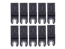 10 Hojas De Sierra Oscilantes Hss Universales Para Madera Y Metal Con Sistema De Liberación Rápida.