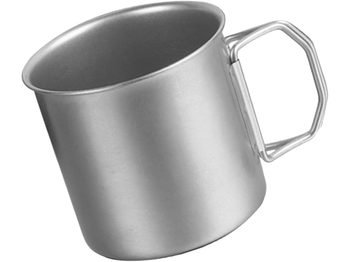 Taza portátil de acero inoxidable para camping y senderismo. Gokoco