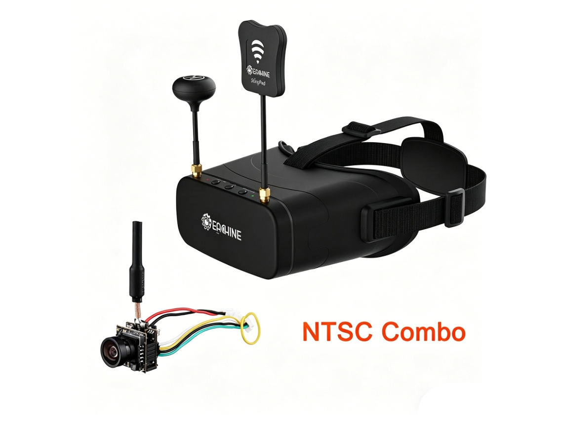 Gafas + Cámara Tx06 Ntsc eachine Ev800dm 5.8ghz 40ch 3" 900*600 Diversity Fpv Dvr Hd Varifocales Batería 2000mah