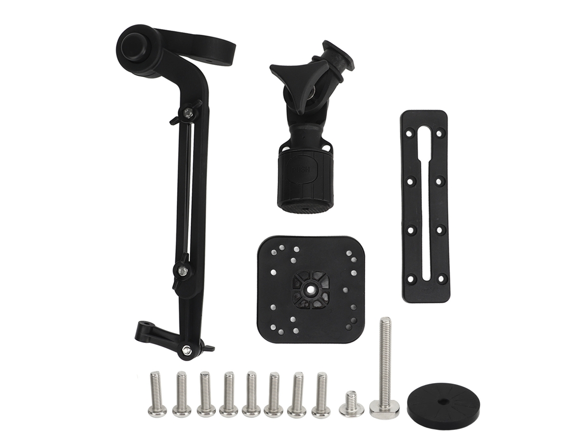 Kit Base Para Sonda De Pesca Con Brazo De Montaje De Nailon Y Acero Inoxidable Para Kayak Y Pesca.