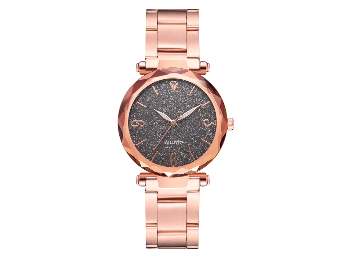 Reloj De Pulsera De Aleación Para Mujer Con Esfera Geométrica Y Movimiento De Cuarzo (gris)