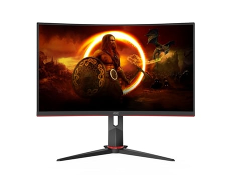 Monitor Gaming AOC CQ27G2S/BK (Negro/Rojo - 27 - HDR10 - VA - Flicker free - Quad HD - 4 ms)