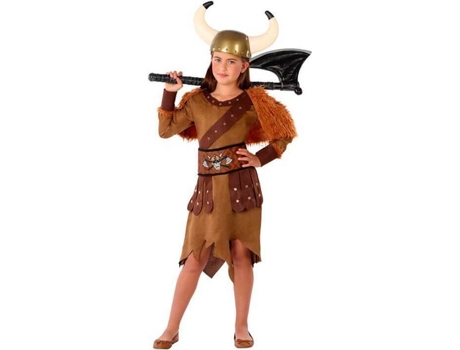 Disfraz de Niña DISFRAZZES Viking Cinturón Calavera (Talla: 3 a 4 años)
