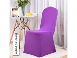 1 paquete de funda protectora extraíble para silla de comedor para el hogar, restaurante-azul lago-Tamanho padrão LUUCOZK