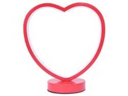 2026-lámpara De Mesa Corazón Acrílico Hierro Rojo Moderna Regulable Para Dormitorio Noche Boda Compromiso Mesita De Noche