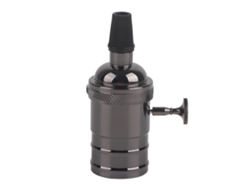Bombilla de estilo retro con base E27, portalámparas con interruptor, accesorios para lámparas colgantes