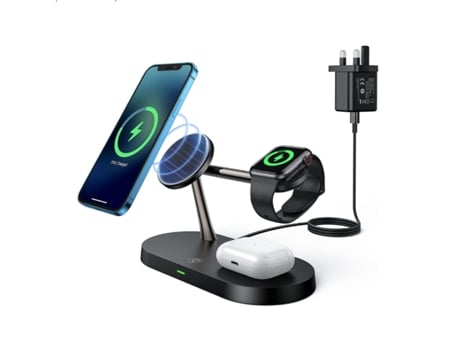 Soporte Cargador CHRONUS SBC221011 Magsafe (iPhone - 18W - Negro)