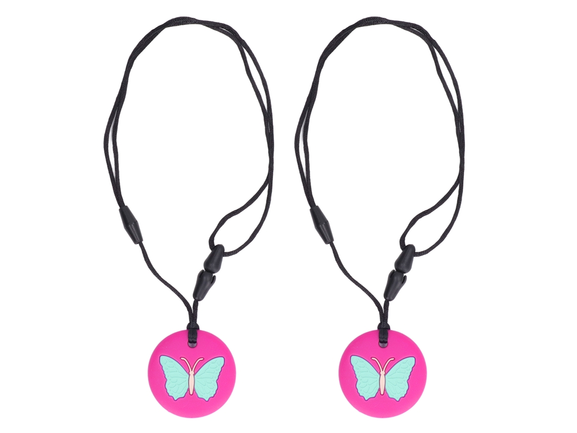 2 Collares Sensoriales De Silicona Seguros Para La Dentición De Bebés Y Niños Pequeños Para Aliviar Las Molestias.