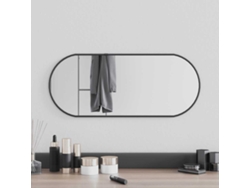 Espejo de pared ovalado negro 60x25 cm N/A
