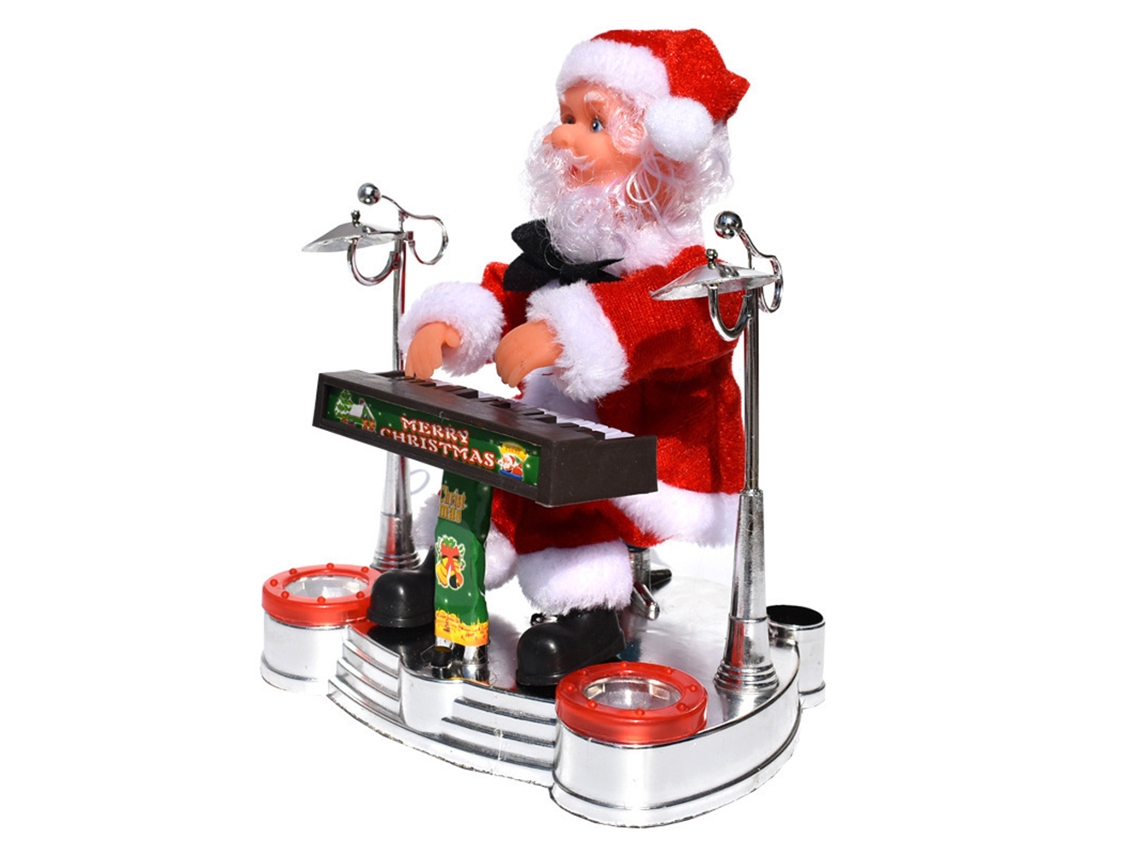 Muñeco Eléctrico De Papá Noel Que Toca El Piano, Adorno Navideño, Regalo Para Niños