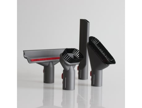 4 unids/set para Dyson V7 V8 V10 accesorios para aspiradoras cabezal de cepillo de succión plano largo boquilla de cama soporte de boquilla