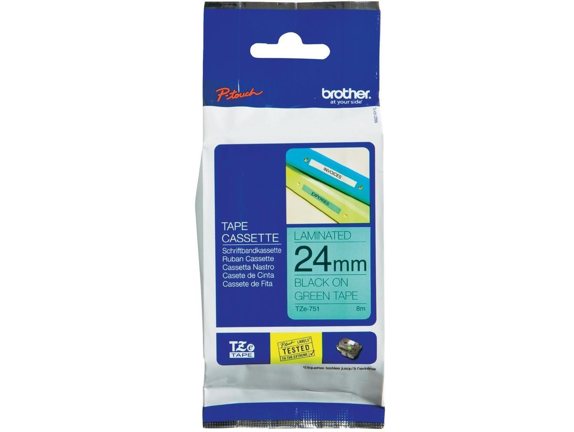 Cinta BROTHER TZe751 laminada