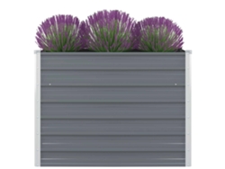 Jardinera VIDAXL Gris Metal ( 100x100x77cm)
