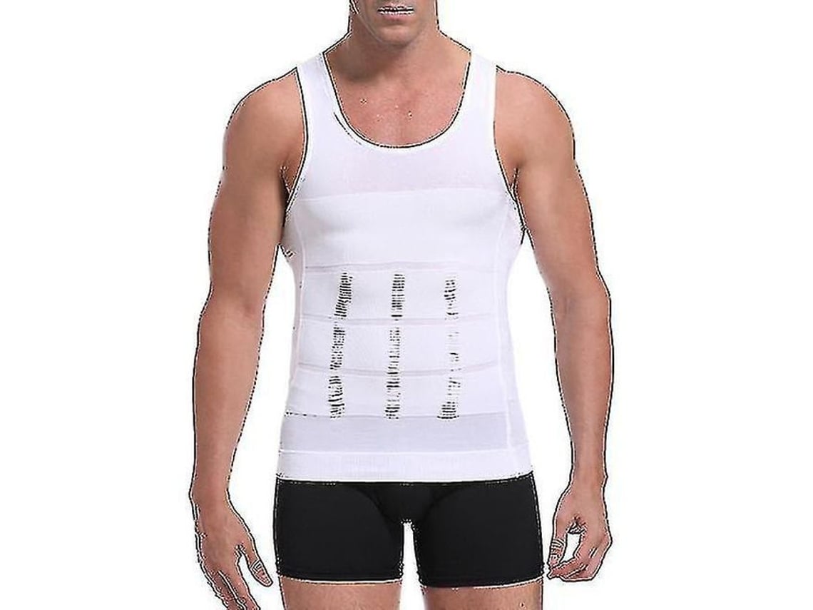 2026-camisa De Compresión Para Ginecomastia Hombre Entrenador De Cintura Control Abdominal Postura Deporte Adelgazamiento