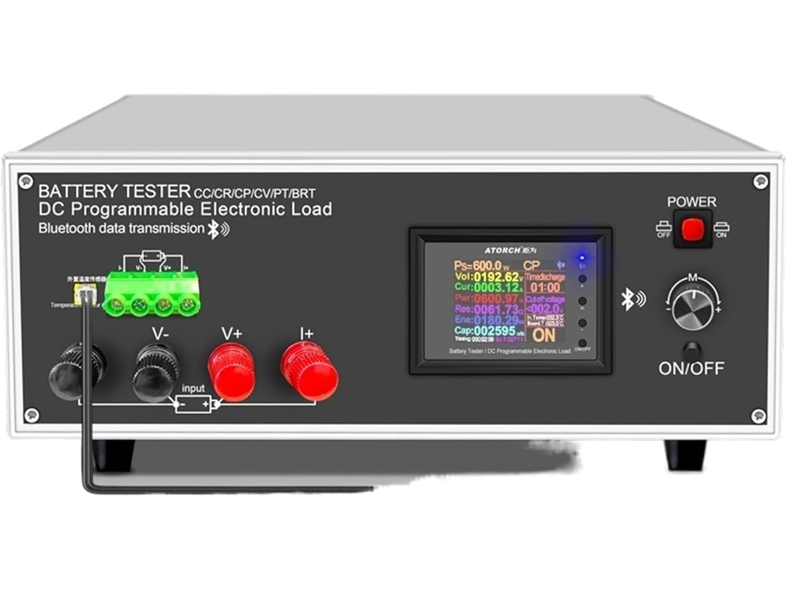 Probador De Carga De Batería Dlb600w, Blanco, Carga Electrónica De 600w
