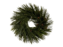 Corona de Navidad Verde PVC 27 x 27 cm