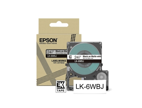 Cartucho de Tinta Original EPSON LK-6WBJ (Blanco)
