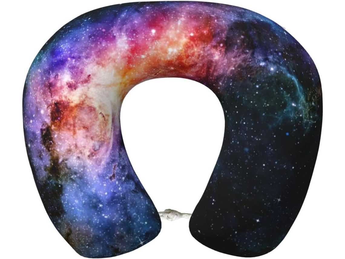 Almohada Viaje Galaxy In Espuma Viscoelástica Poliéster, Soporte Relajación, Fácil Viajes
