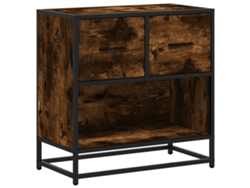 Maison Exclusive - Mesita De Noche Roble Ahumado 60x31x60 Cm Madera Contrachapada