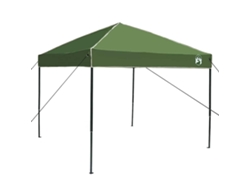 Toldo manual verde de 243 x 243 x 251 cm.