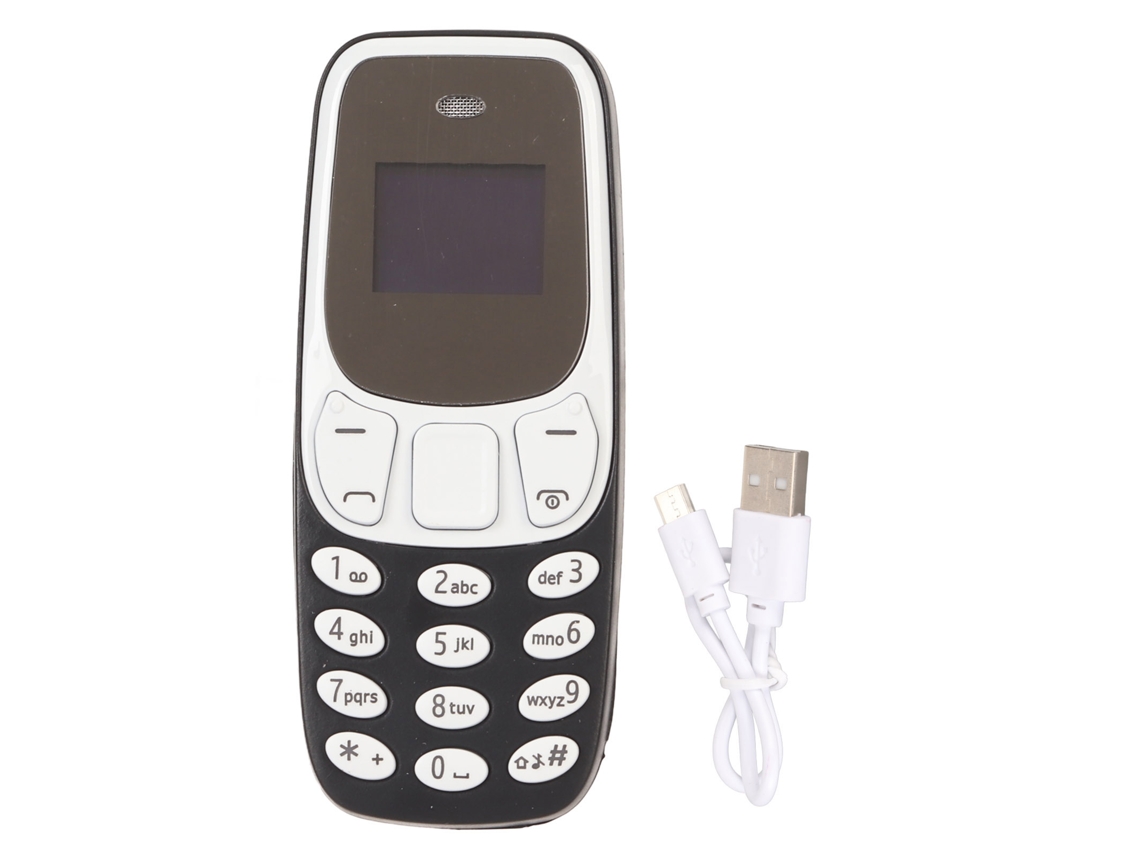 El Teléfono Más Pequeño Del Mundo, Manos Libres, Bluetooth, Marcador, Tarjeta Sim Dual, Desbloqueado, Gsm 2 En 1, Mini Teléfono Móvil Negro