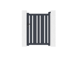 Puerta peatonal de aluminio 1m veymont A.140cm