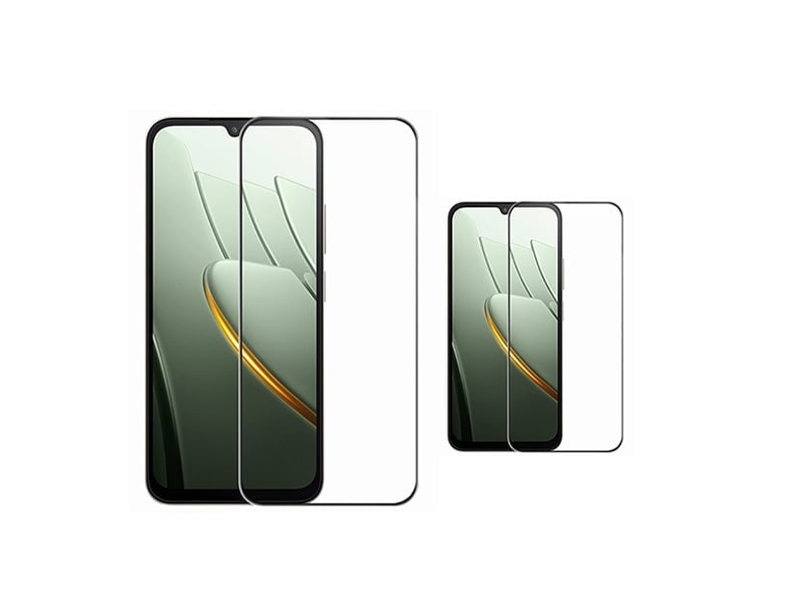 Kit 2 Cristal Templado Cobertura Total Premium Phonecare Para Xiaomi Poco C81 Pro - Transparente/negro