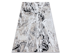 Alfombra Gloss Moderno 8488 37 Abstracción Elegante, Glamour Beige / Gris (80 x 150 cm)