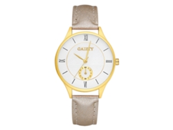 Reloj de pulsera analógico de cuarzo con diamantes de imitación dorados, unisex y moderno de Zhoulianfa