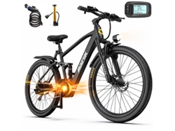 Bicicleta Eléctrica Aairsk Gt900 26" Para Adultos, 21 Velocidades Motor 250w, Autonomía 40-70km Batería 36v 10ah
