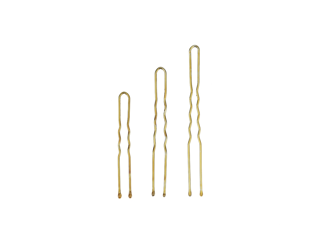 300pcs Pinzas De Pelo Bobby Doradas Delgadas En Forma De U Para Mujeres Clips De Pelo