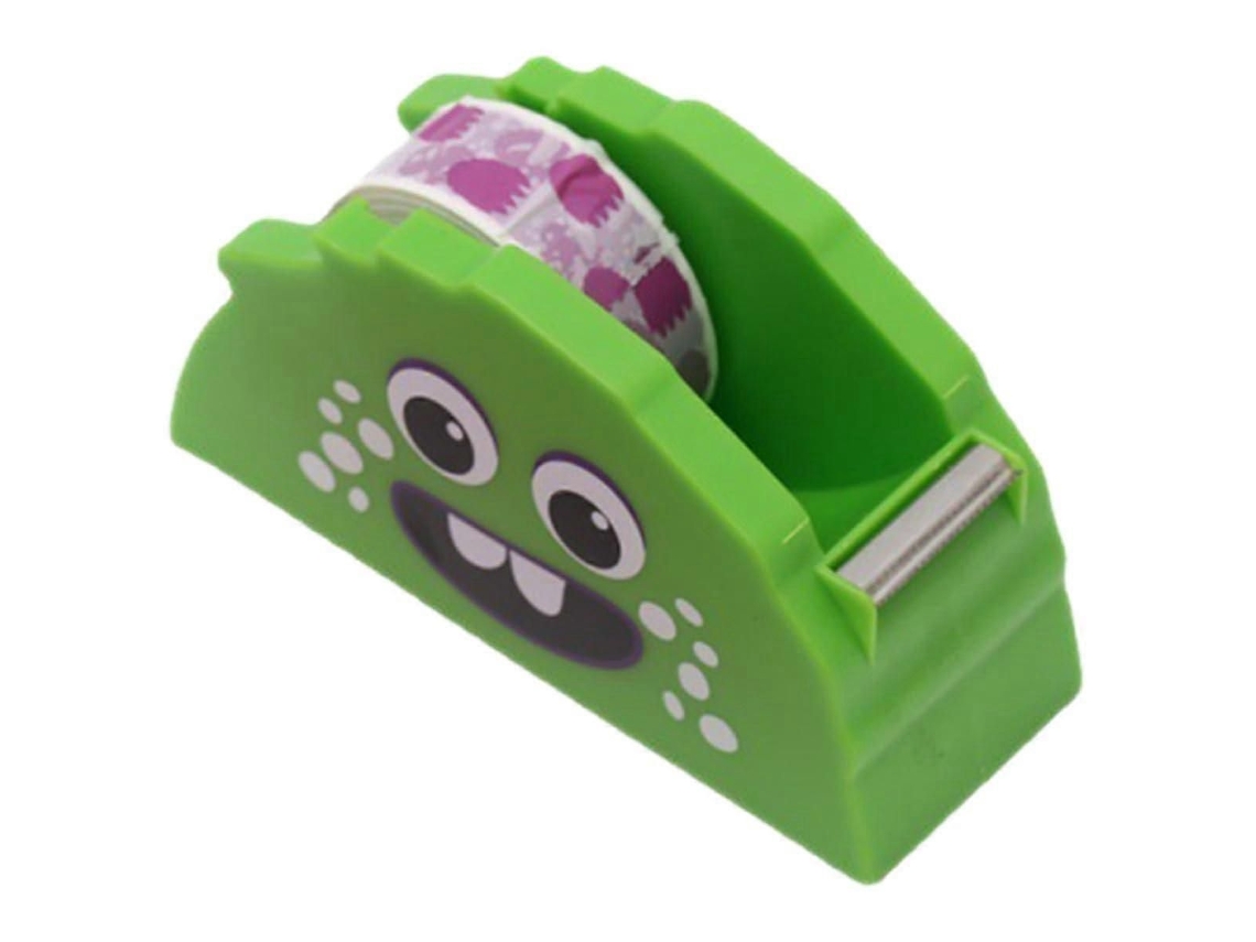 Dispensador de cinta adhesiva con forma de animalito, corte con una sola mano, diseño compacto para la oficina, la escuela y manualidades.