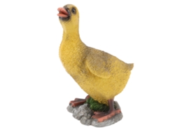 Adorno De Pato De Resina, Figura Decorativa De Animal Para El Hogar, Jardín, Mesa, Oficina, Regalo, Gris.