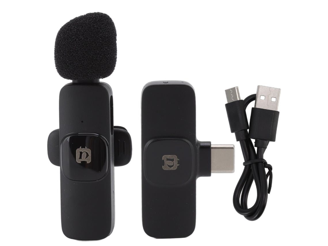 Micrófono De Solapa Mini Inalámbrico Plug And Play Con Captura De Sonido De 360 Grados Para Transmisión En Vivo Y Grabación.