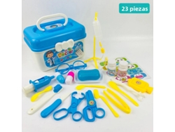 Kit médico infantil, suministros hospitalarios, bolsa de herramientas para enfermeras Mdug (azul, 23 piezas)