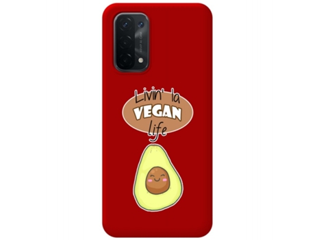 Carcasa Oppo A54 5G / A74 5G TUMUNDOSMARTPHONE Silicona Líquida Dibujos Rojo